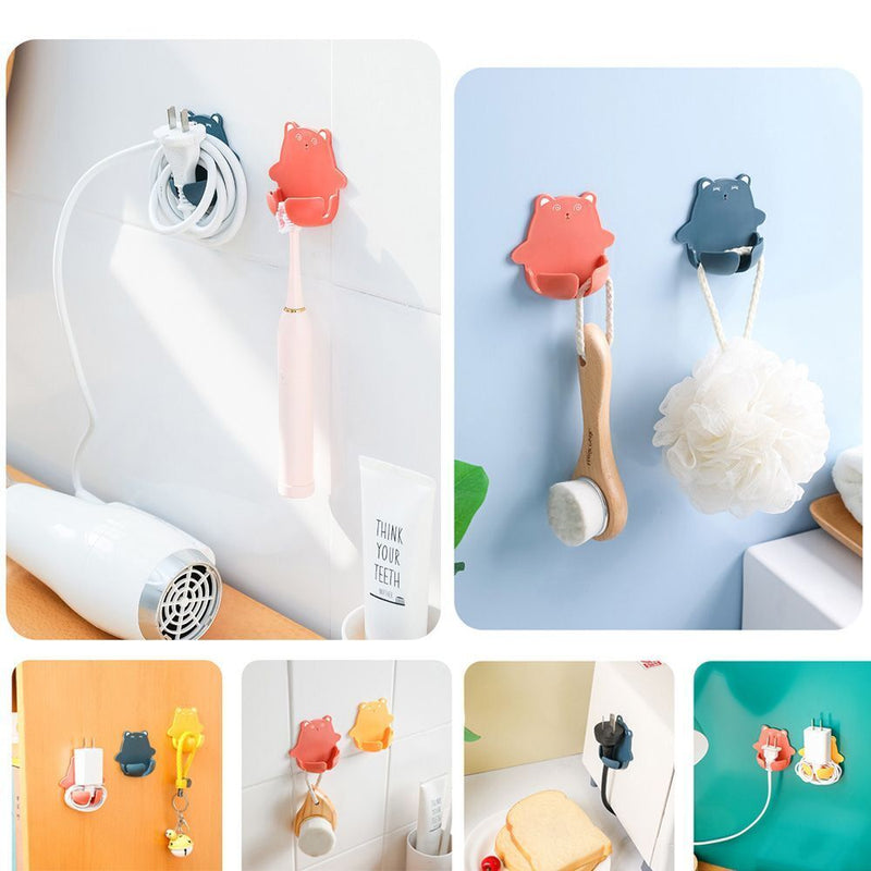 Wire Plugs Organizer Socket Fixer Rack Power Plug Holders Storage Hook