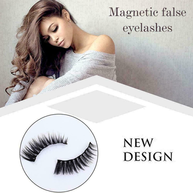 5 Pairs Reusable 5 Magnetic Eyelashes Magnetic Eyeliner G9X5 Lashes and S9F2