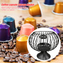 Wrought Iron Coffee Cup Organizer Coffee Capsule Pod Display Rack (Black) Newly