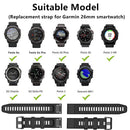Solid Color Sport Bracelet Strap 26mm Replacement Watch Band for Garmin Fenix