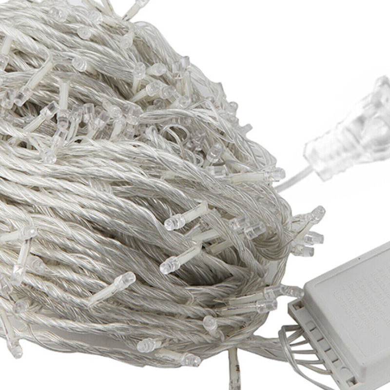 LED Fairy String Lights Waterproof Christmas Tree Wall Bedroom Decor (Warm)