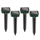 4x Solar Power Cat Dog Repellent Ultrasonic Fox Pest Scarer Deterrent Repeller
