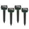 4x Solar Power Cat Dog Repellent Ultrasonic Fox Pest Scarer Deterrent Repeller