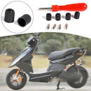 4 Valve Cores+4 Valve Caps+1 Valve Stem Screwdriver Repair Set for Car Bike Bus