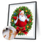 Santa Claus Hand Painted Drawing DIY Art Canvas Oil Kit Paint By Numbers Decor
