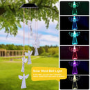 Solar Wind Chime Light, Changing Color, Angel Wind Bell Lamp, for Patio, Yard