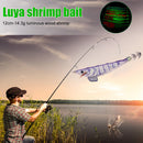 Luminous Wood Shrimp Fishing Lure 12cm 14.3g Artificial Bait (Light Purple)