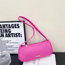 Fashion Solid Color Handbag Nylon Women Casual Totes Portable Lady Shoulder Bags