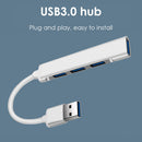 USB 3.0 Type-C Hub USB C Hub 4 Ports Multi Splitters Adapter for PC Computer