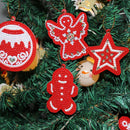 10pcs Single-side Special Shape Diamond Painting Handmade Christmas Tree Pendant