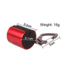 2pc Portable Fishing Rod Hanging Clamp with Carabiner Fishing Pole Holder Red