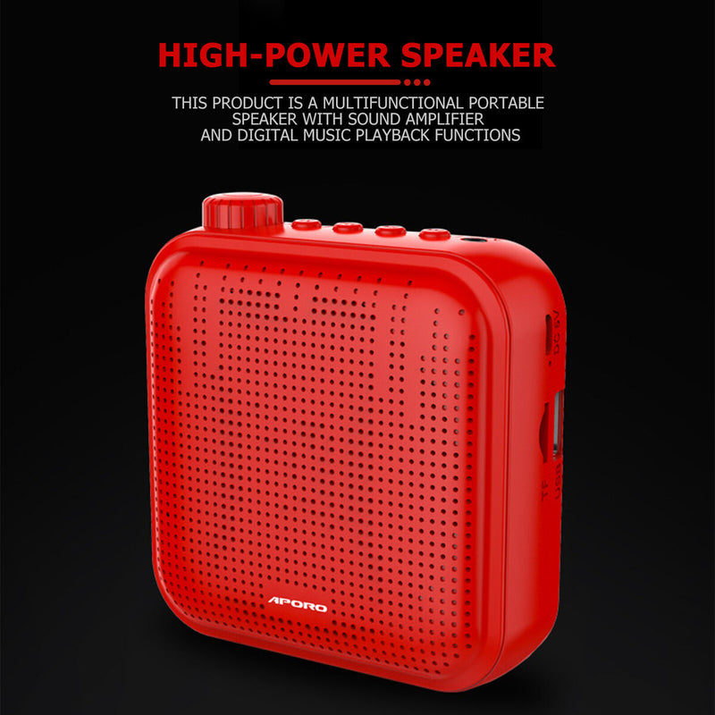Voice Amplifier with Wired Microphone, Rechargeable Speaker for Teachers