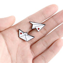 Jewelry Badge Cartoon Clothes Lapel Pin Boat Paper Plane Brooch Enamel Pins