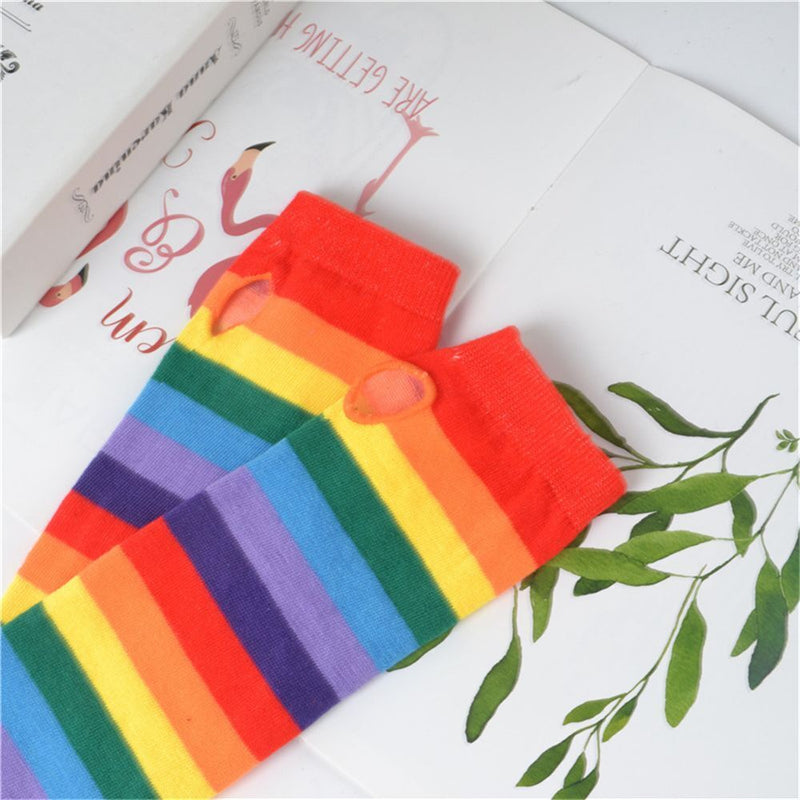 Winter Knitted Sunscreen Fingerless Arm Sleeve Warmer Halloween Costume Gloves