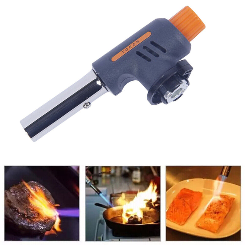Butane Burner Welding Gas Torch Flame Flamethrower Outdoor Camping BBQ Portable