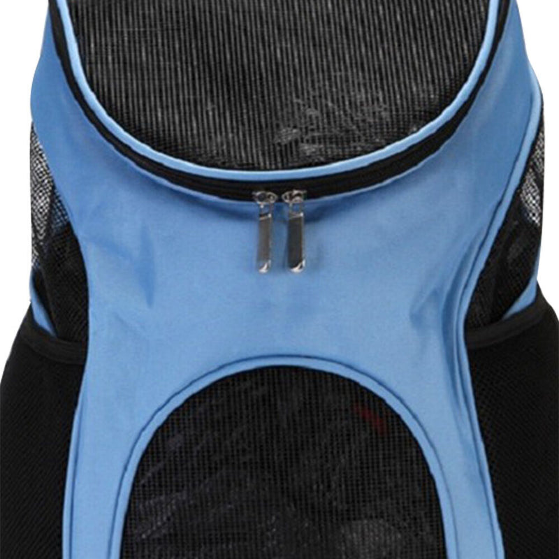 Pet Cat Carrier Backpack Breathable Travel Outdoor Shoulder Carry (Blue) Newly