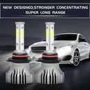 2pcs LED Car Headlamp Fog Lamp Bulbs 8000LM 6500K COB Bulbs for Auto Headlight