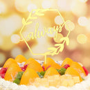 DIY Cupcake Decor Dessert Sticks Mr&Mrs Happy Birthday Always Cake Topper