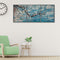 A Plum Blossom Oil Paint By Numbers 3 Panels Canvas DIY Hand Painted Wall A
