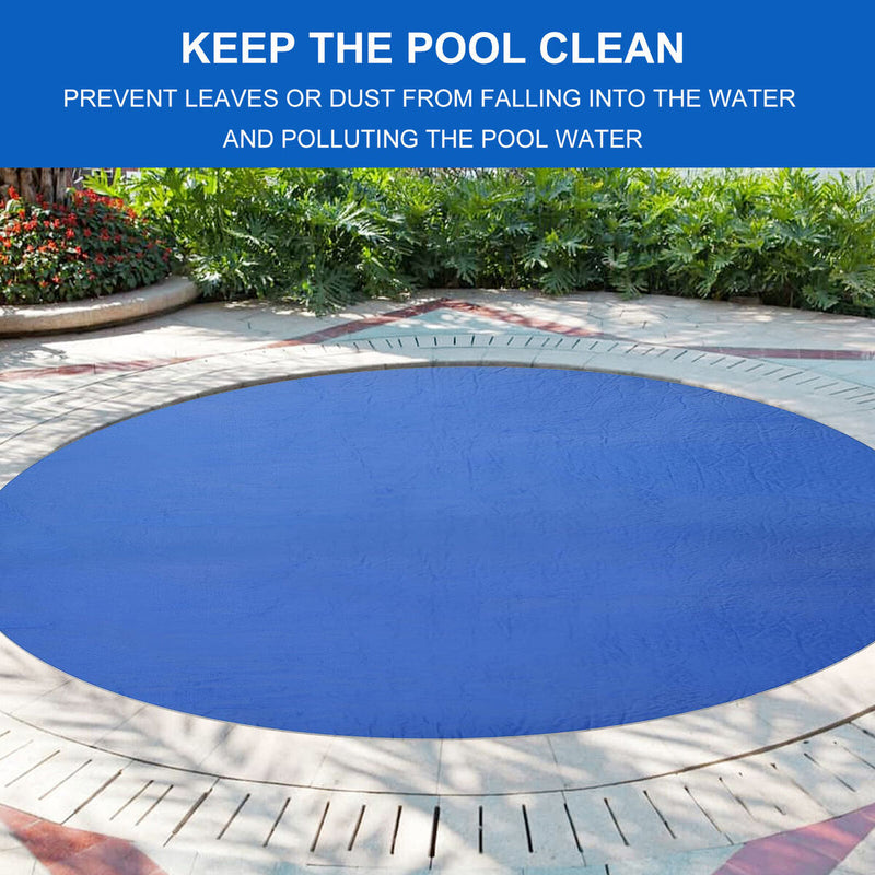 Swimming Pool Cover - Round Above Ground Pool Frame Cover for Inground Pools