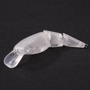 1pc Minnow VIB Unpainted Hard Fishing Crankbait Blank Bionic Hard Fishing Lure