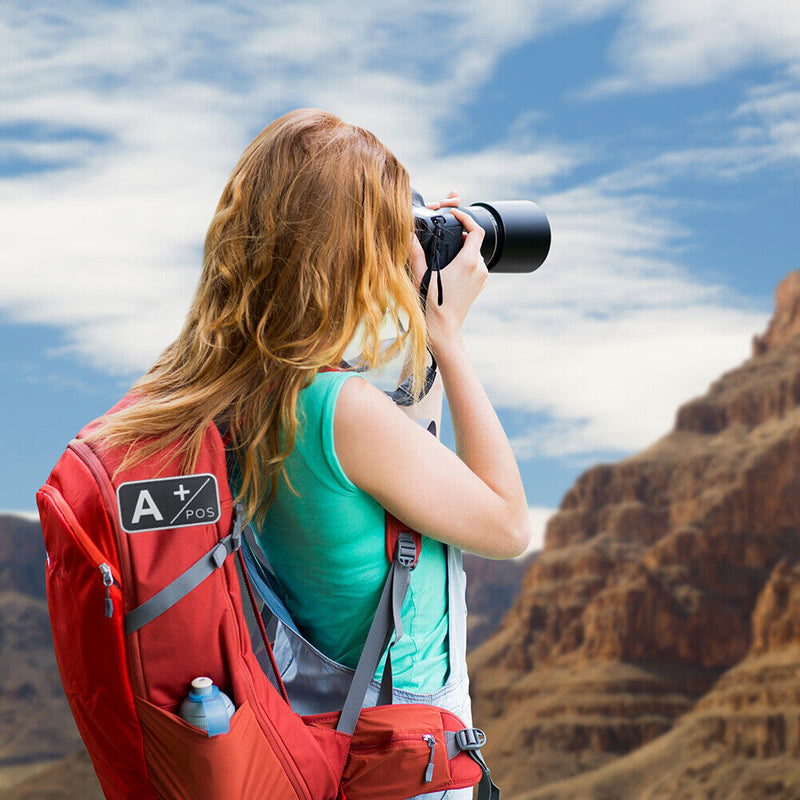 PVC Bag Medal Badges DIY Stickers Embroidery Positive Blood Type Patches Bracelet