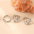 Irregular Exaggerate 3 Pcs/Set Jewelry Fingertip Protective Nail Rings Sets