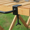 #A Camping Table Hanging Rack Iron Hook Adjustable Clamp Cookware Storage Holder