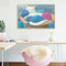Cat Frameless Oil Paint by Numbers Kit Coloring on Canvas Handpainted Handicraft