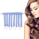 Heatless Hair Curler No Heat Curling Headband Sleeping Soft Wave (Blue) Newly
