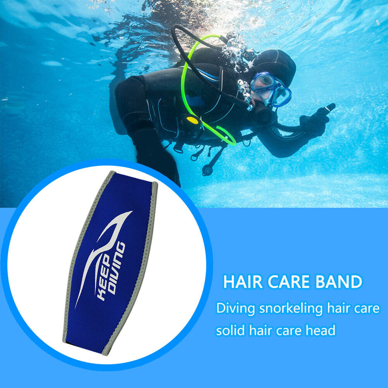 Neoprene Scuba Diving Cover Head Strap Swimming Long Hair Band Strap-Wrappe