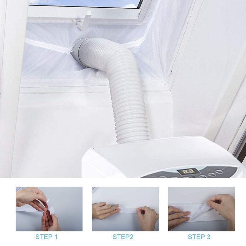 Window Seal - 400cm Window Seal for Portable Air Conditioner Hose (White)