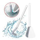 Golf Toilet Brush - Wall Mounted Toilet Brush with Long Handle (2 White)