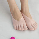 1 Pair Women Casual Invisible Socks, Non-Slip Five Finger Socks (Pink)