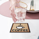 5D DIY Diamond Painting Mat Coaster Ceramics Insulation Cup Pad (Coffee)