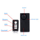 Wireless Remote Control Bicycle Alarm Motorcycle Vibration Warning Sensor Newly