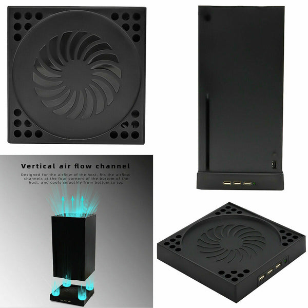 Cooling Fan Vertical Dock Station for Xbox Series X Games Console Machine