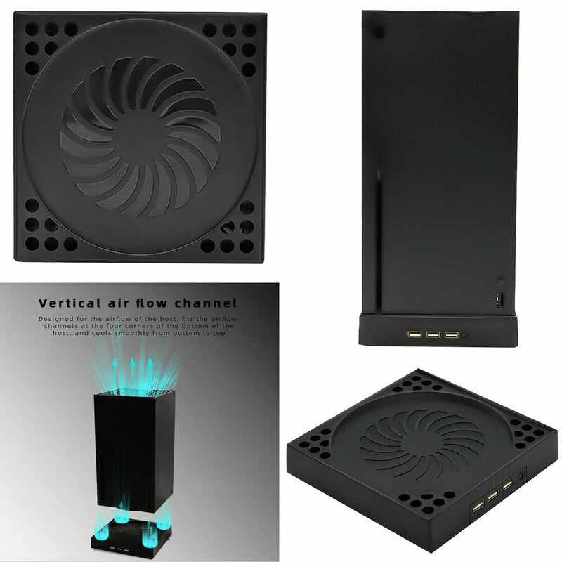 Cooling Fan Vertical Dock Station for Xbox Series X Games Console Machine