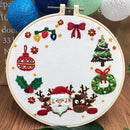 Christmas Embroidery Cross Stitch Kit Embroidery Hoop Merry Christmas