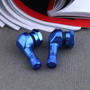 2pcs 90° CNC Aluminum Motorcycle 11.3mm Rim Tire Tyre Valve Stems(Blue) Newly