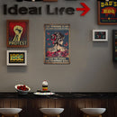 Butterfly Girl Sheet Metal Drawing Metal Painting Tin Wall Poster for Bedroom