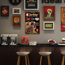 Iron Painting Square Metal Sign Plate Wall Posters Decor for Home Cafe Bar