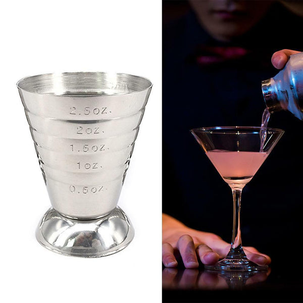 Measuring Shot Cup Ounce Jigger Bar Cocktail Drink N10 Tool-75 Mixer I5K1 L9T9