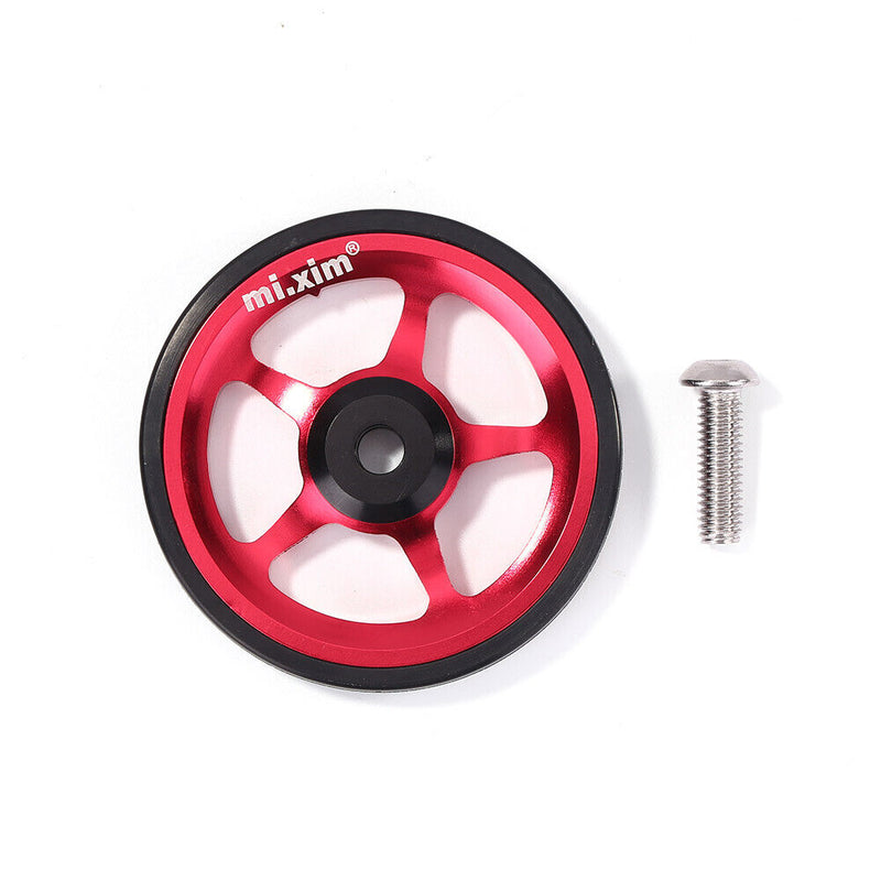 Mi.Xim CNC Aluminum Rear Rack Easywheel with M6 Bolt for Brompton Folding Bike