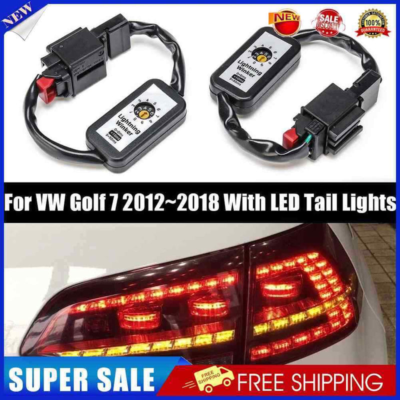 2pcs Dynamic Turn Signal Adapter LED Taillight Cable Harness Accessory for Golf