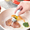 Silicone Oil Bottle BBQ Grill Brush Liquid Oil Pastry Baking Tools (Blue)