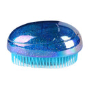 Hair Brush Egg Round Portable Hair Brushes Salon Detangling Comb (Blue) Newly