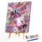 Pink Flower Oil Paint By Numbers Picture DIY Art Home Decoration Gift No Fr