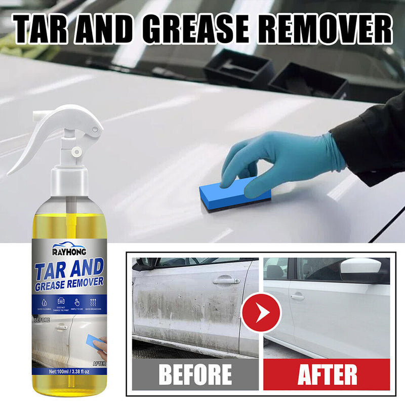 100ml Car Oil Tar Grease Cleaner Solvent Based Formula Exterior Cleaning Spray