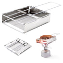 Outdoor Foldable Toaster Rack Portable Bread Toaster Sausage Grilling Kit Newly